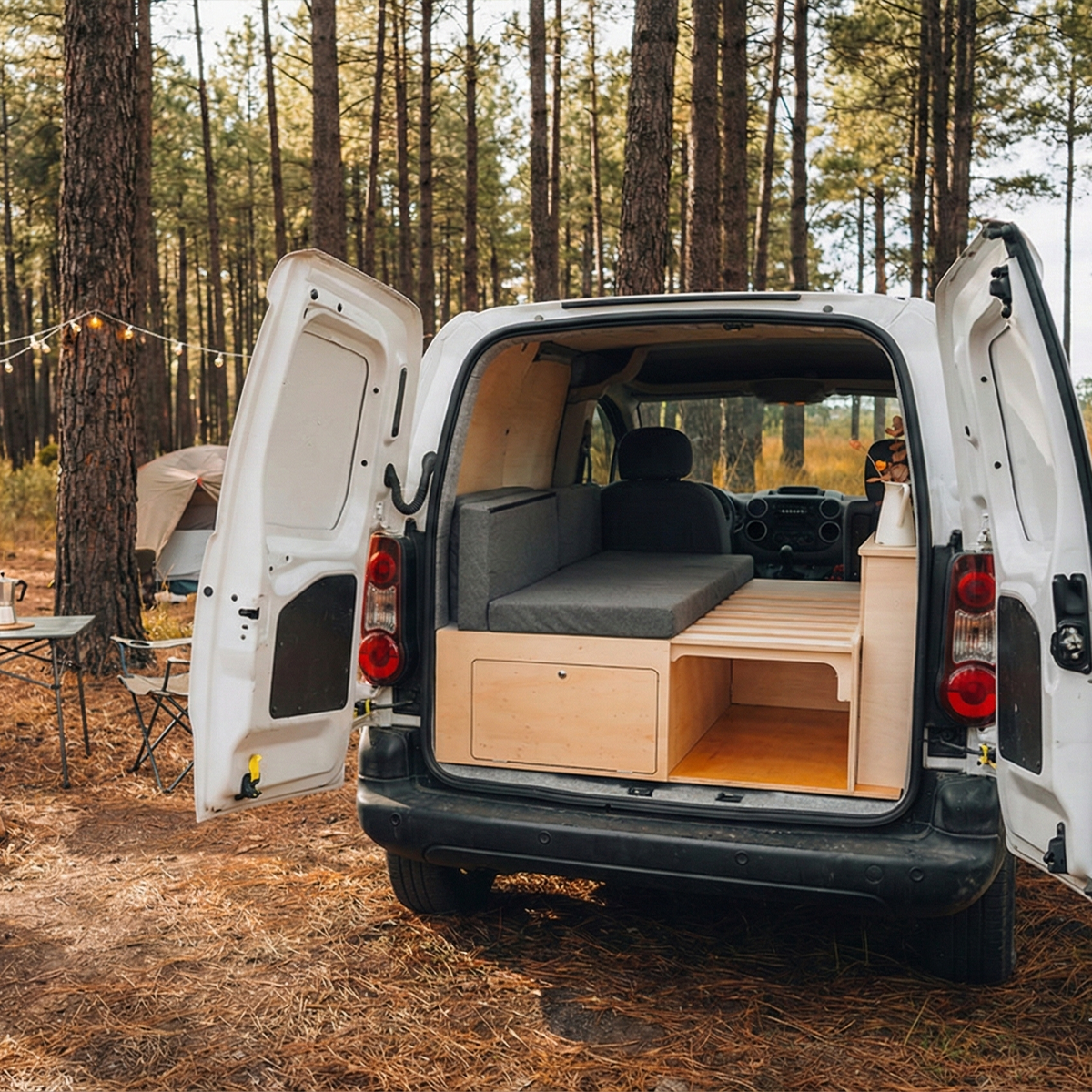 Módulo camper Tiny Van instalado en furgón